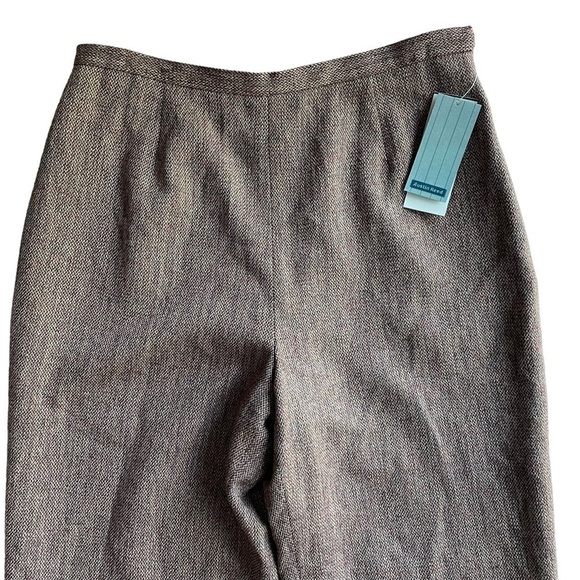 Austin Reed Tweed Wool Silk Trouser Pant Purple Mauve Pink Size 6 NWT Workwear - Picture 2 of 9